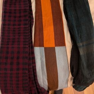 Set of Three Colorful Scarves